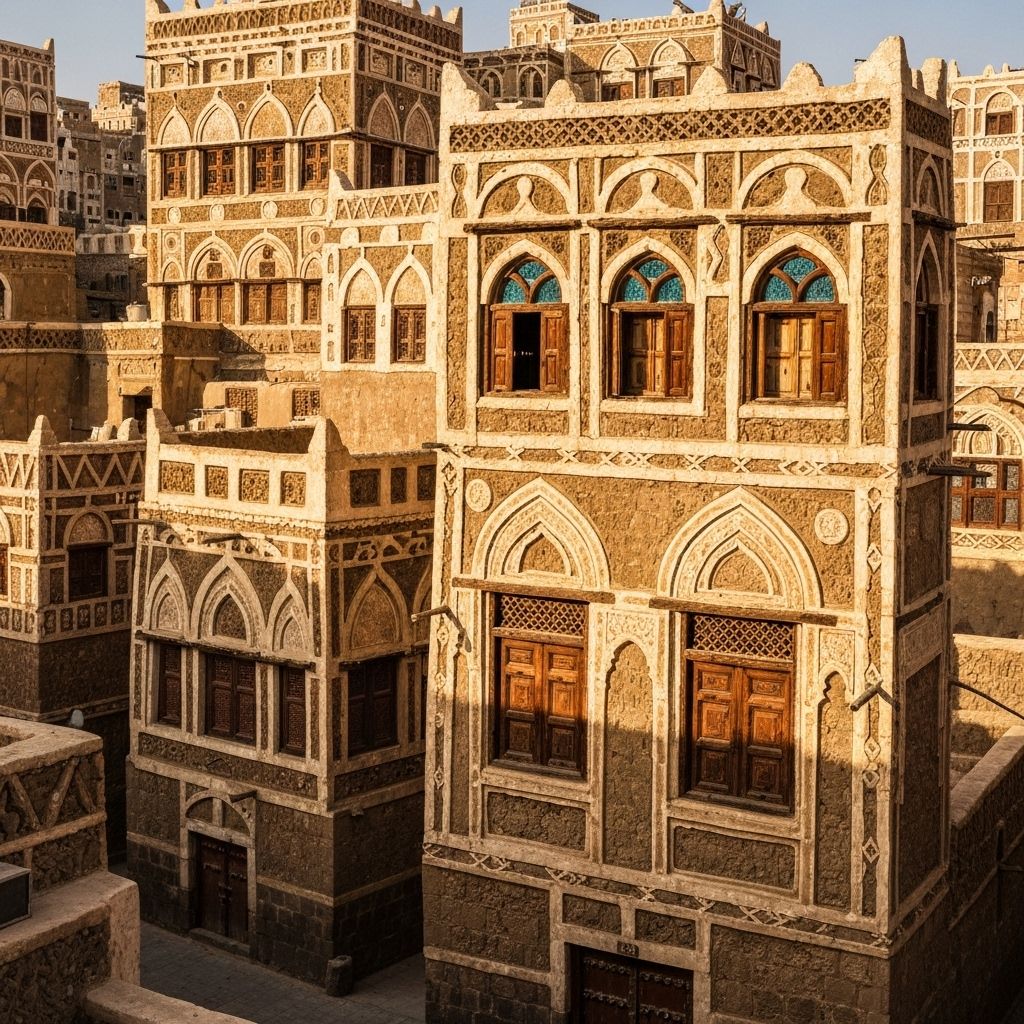 صنعاء القديمة - العمارة اليمنية التقليدية
